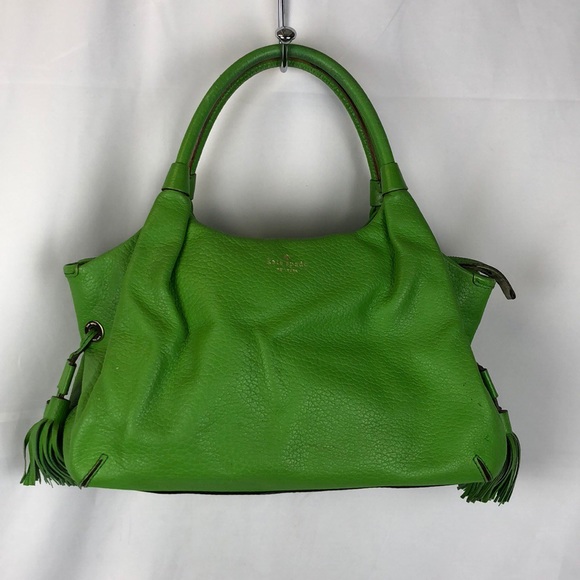 kate spade Handbags - Kate Spade Green Stevie Leather Satchel Bag